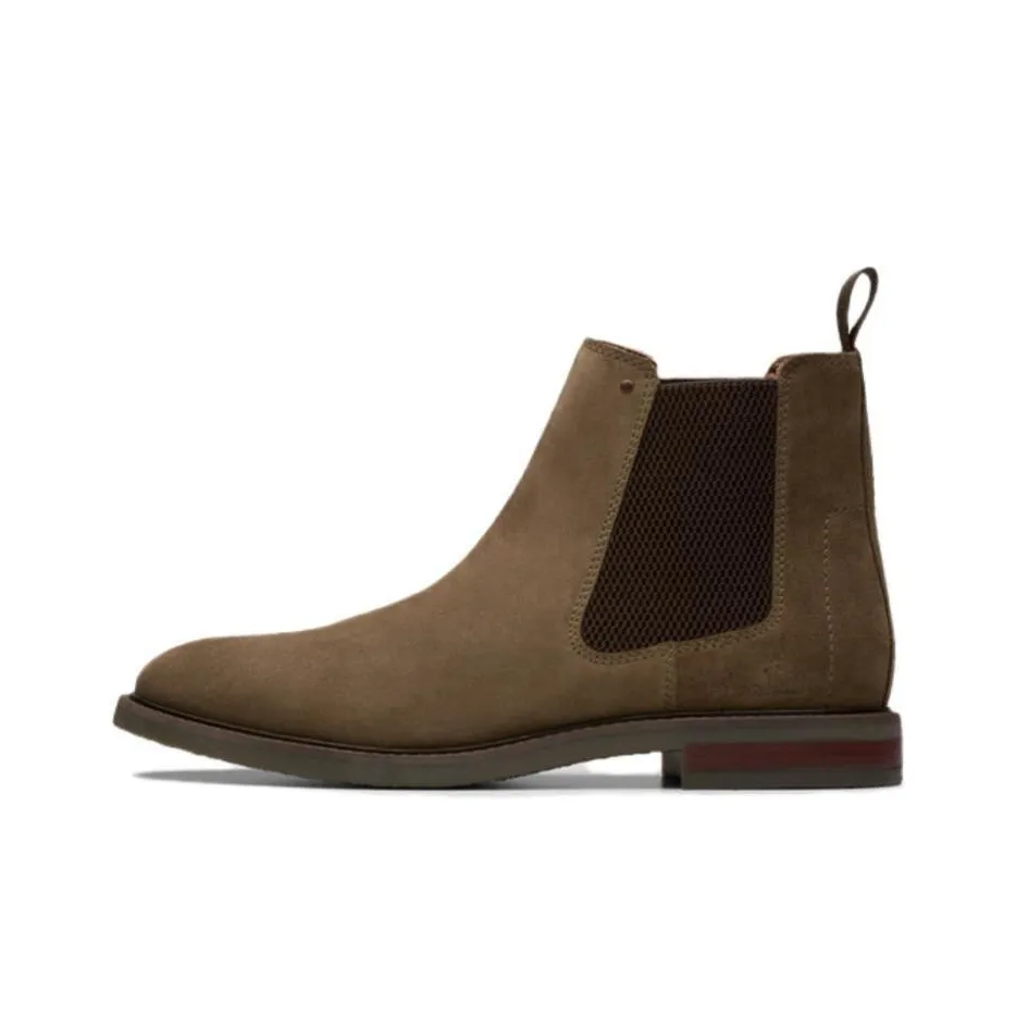 Clarks Chelsea Boots Men's Gray
