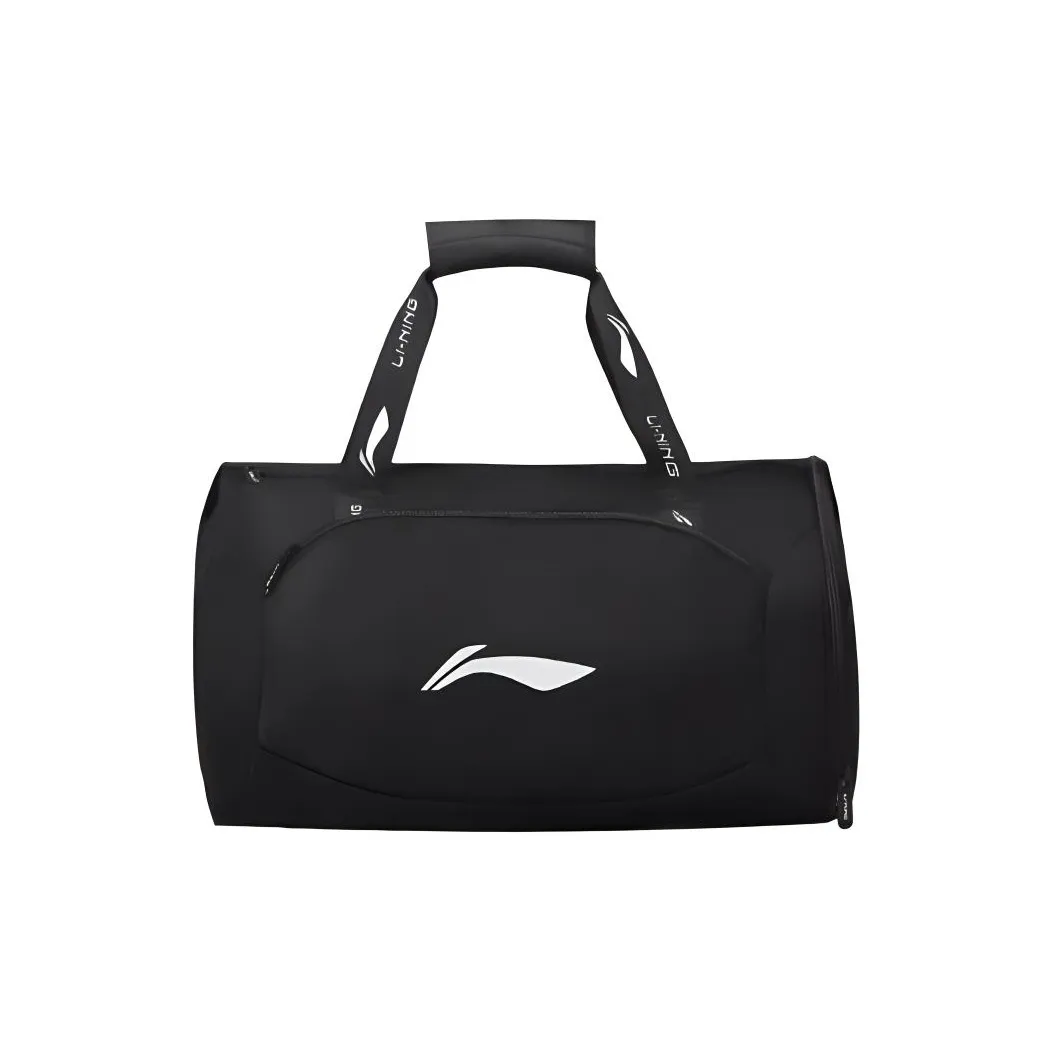 LiNing Polyester Portable One Shoulder Crossbody Gym Bag Medium Size Men's Black