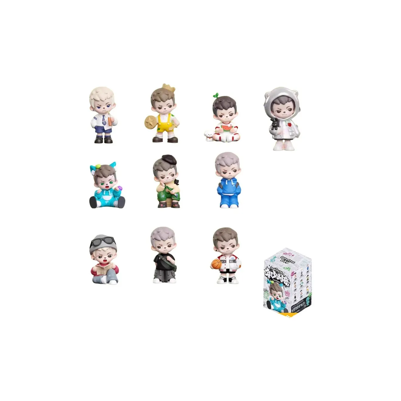 TNT SPACE Youthful Memories Collection Модный Ожерелье Слепые Коробки Один Blind Коробка Полная Коробка 9 шт