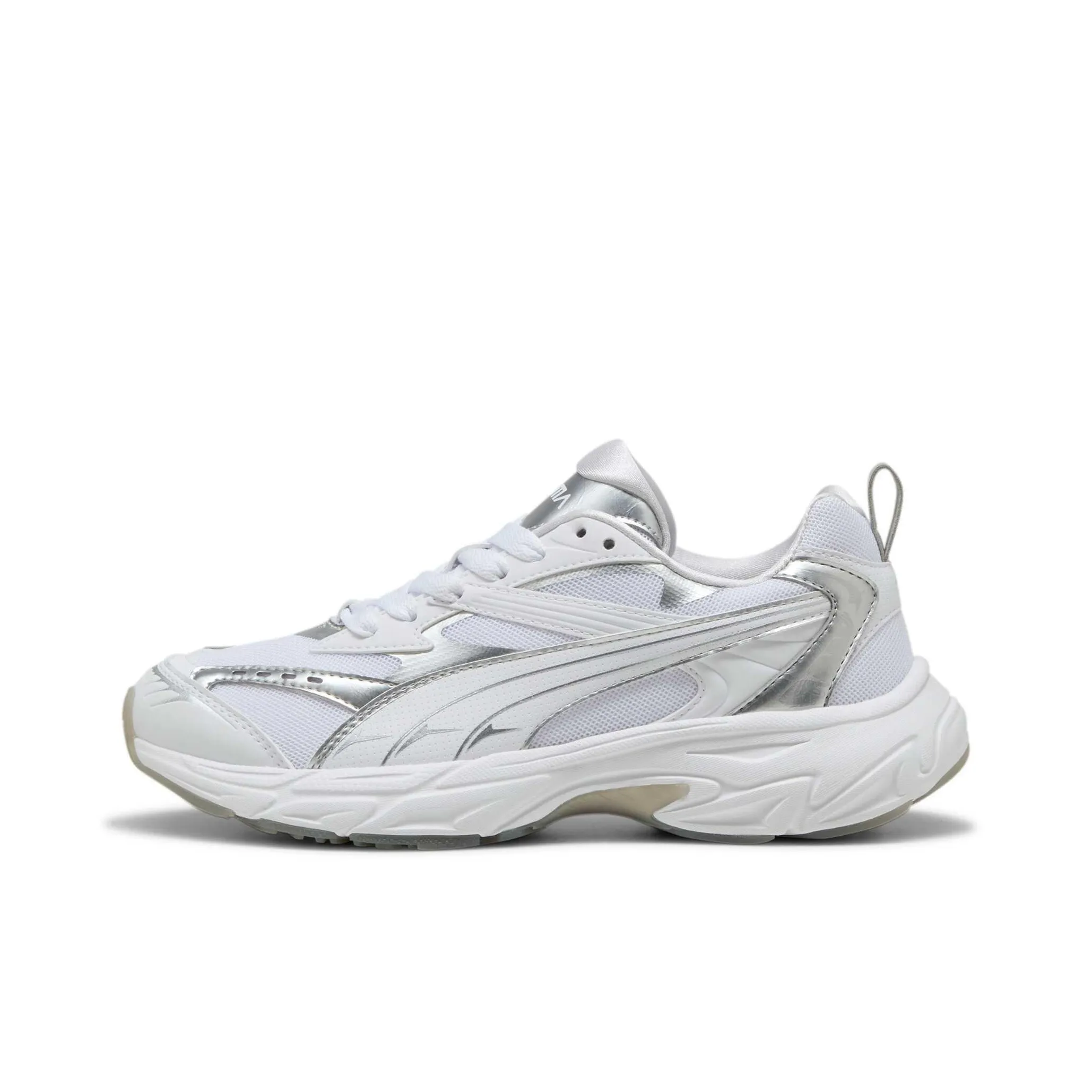 PUMA Morphic Износостойкий и Легкий Низкий Топ Повседневная Обувь Женская Серебряный