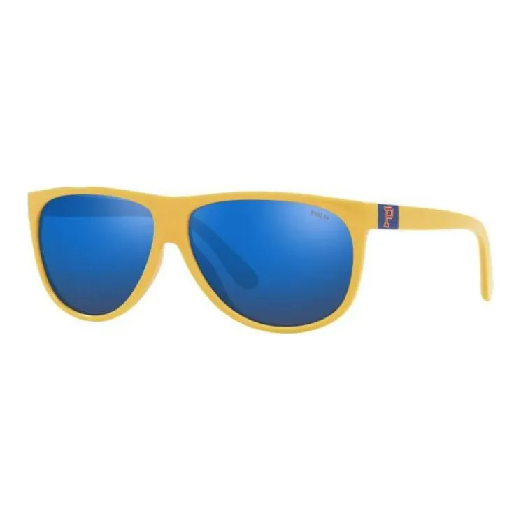 Ralph Lauren Acetate Irregular Shape Sunglasses Men's Yellow