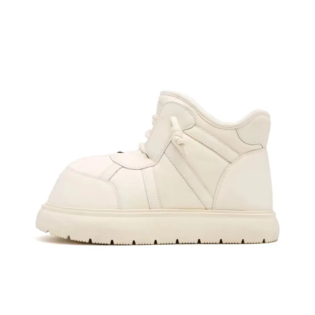 Take The Qin Теплоизоляционное покрытие устойчивое к истиранию водонепроницаемое короткие сноубутсы женские белые