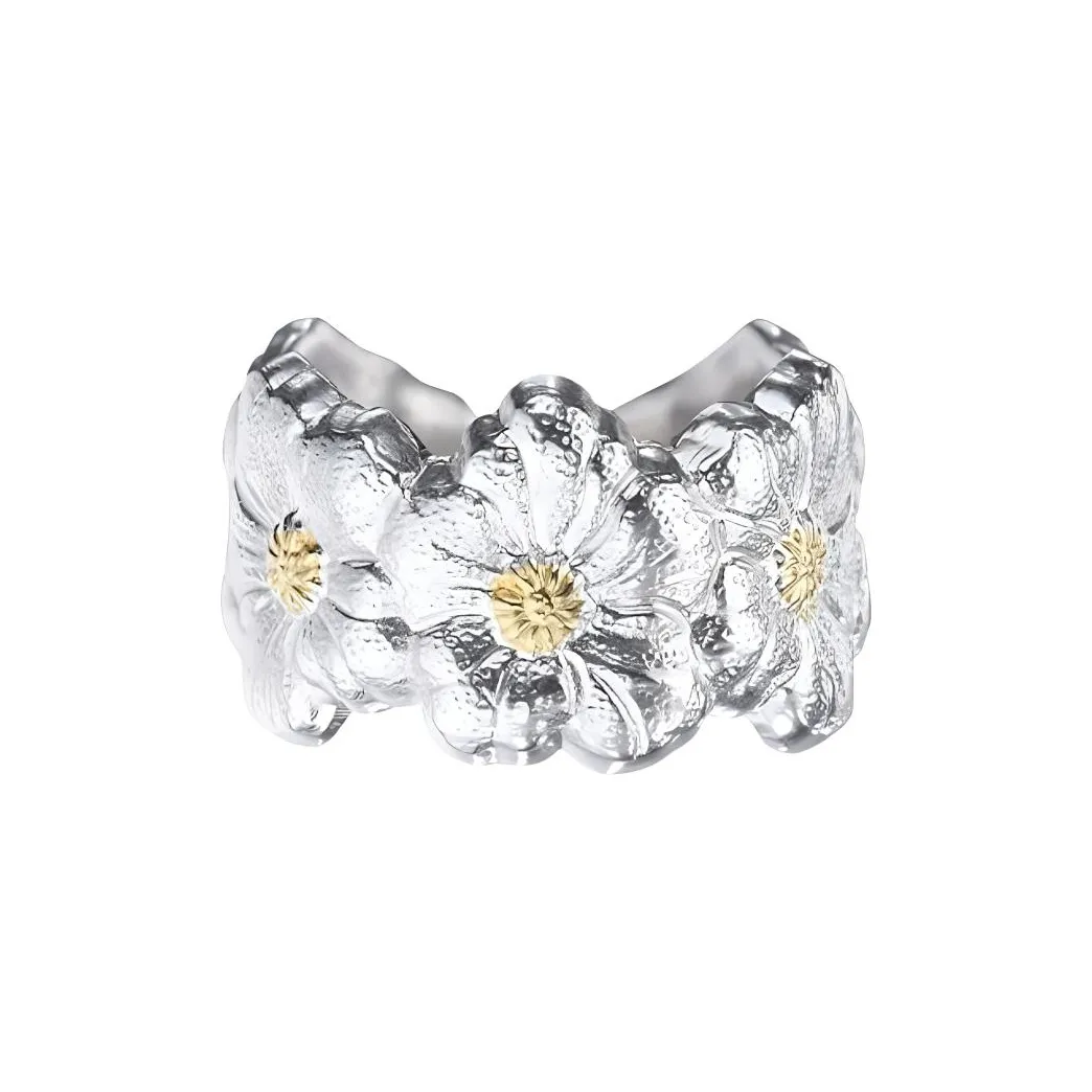 BUCCELLATI 925 Sterling Silver Rings Unisex Silver