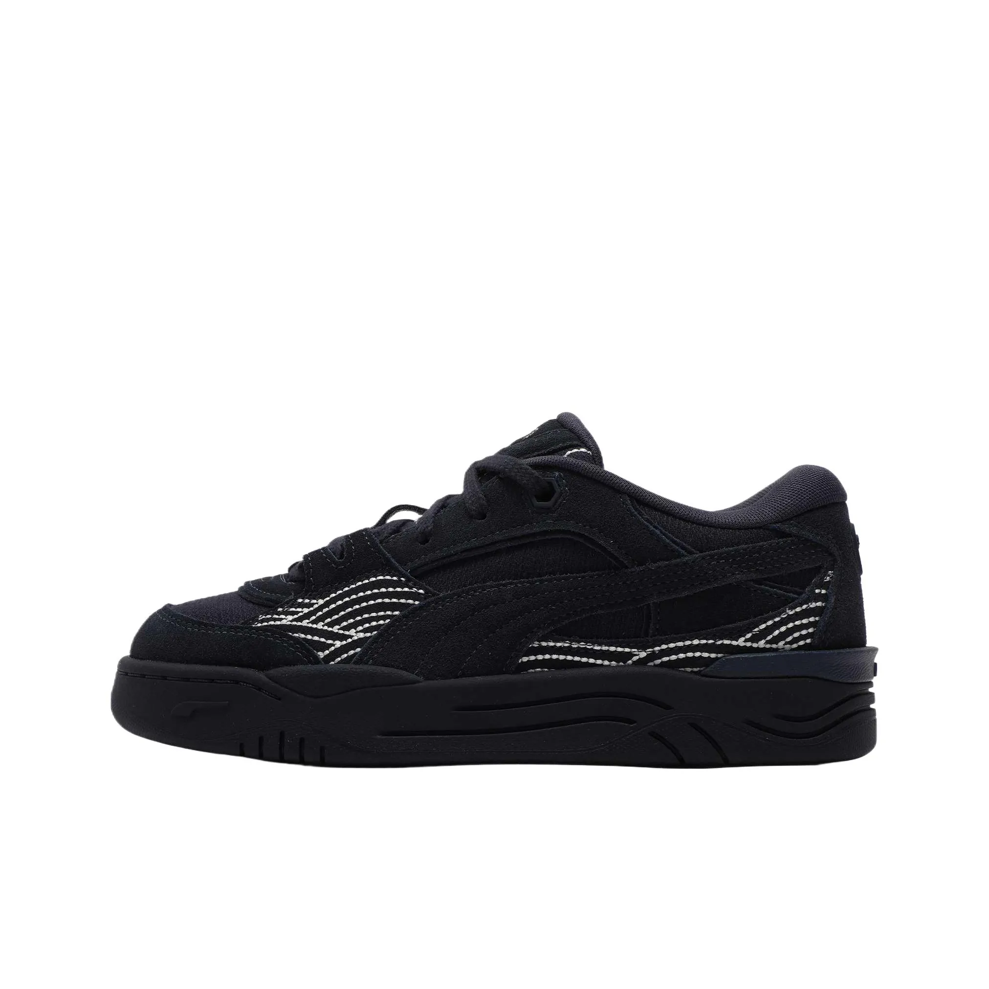 PUMA NAVY Cushioning Wear Resistant Low Top Skateboard Shoes Unisex Black