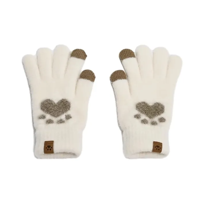 FREE RABBITⅡ Thickened And Fleece Lined Warm Cycling Knit Gloves Unisex