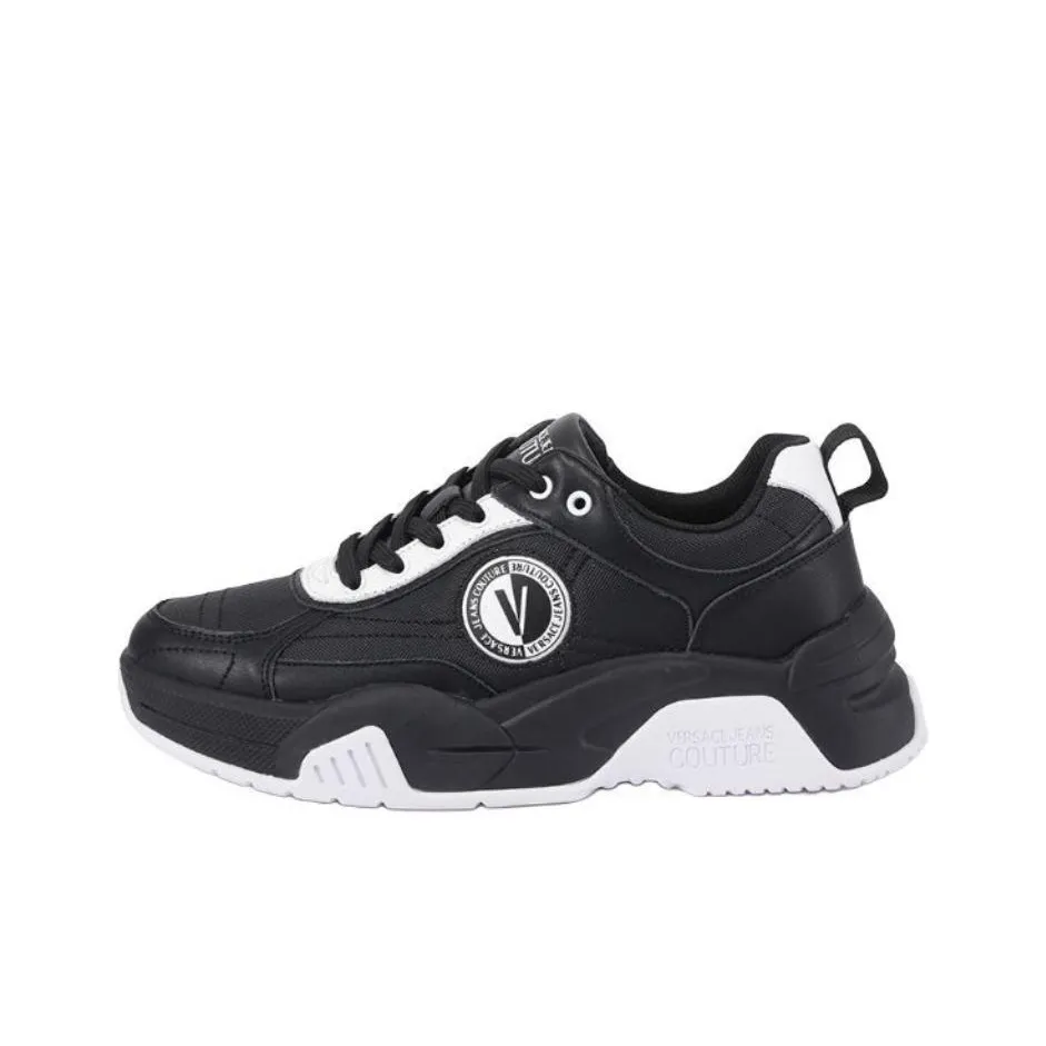 VERSACE JEANS COUTURE Низкий топ повседневный мужской черный