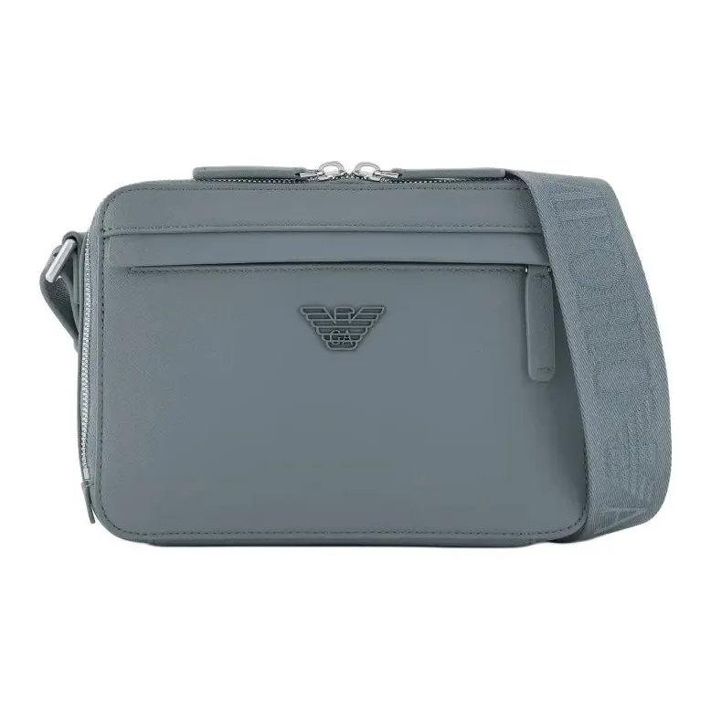 EMPORIO ARMANI PU Shoulder Bag Mini Men's Haze Blue