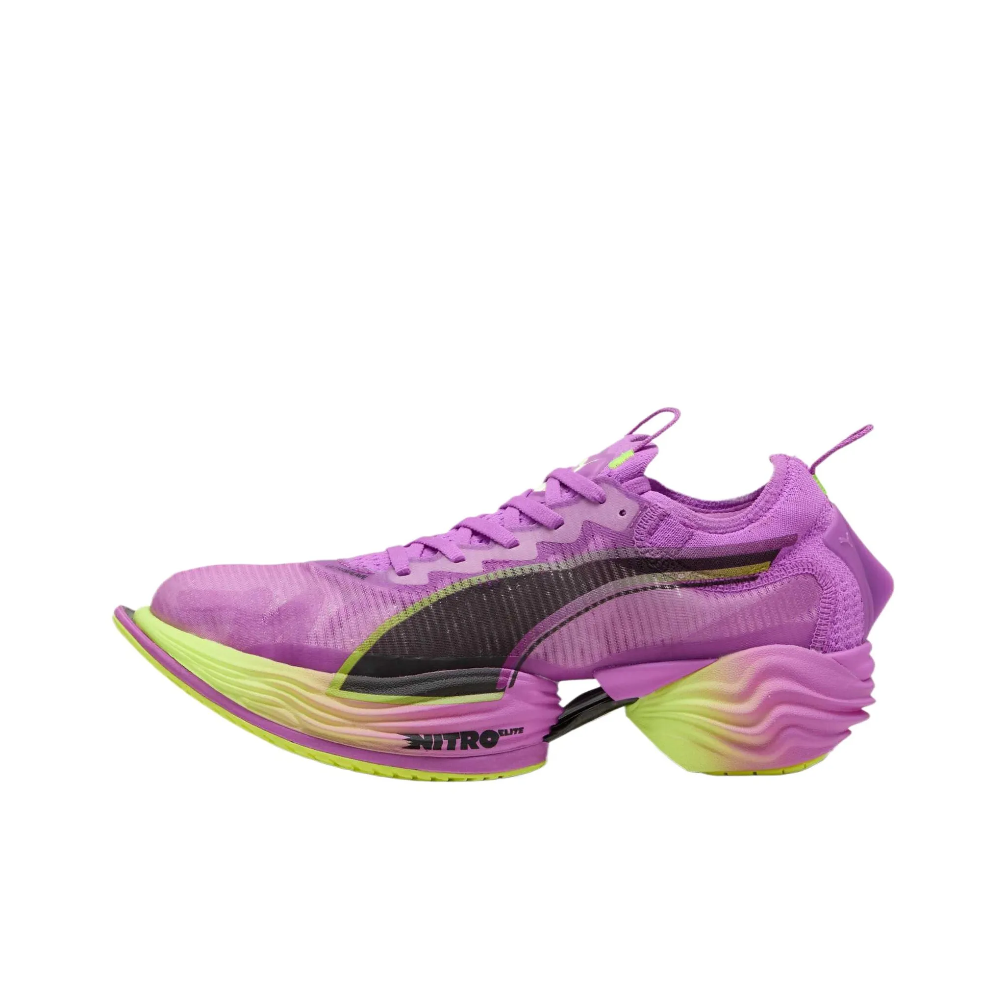 PUMA Fast R Nitro Elite 2 Slip-Resistant Breathable и Resilient Low Top Racing Running Shoes Men's Purple