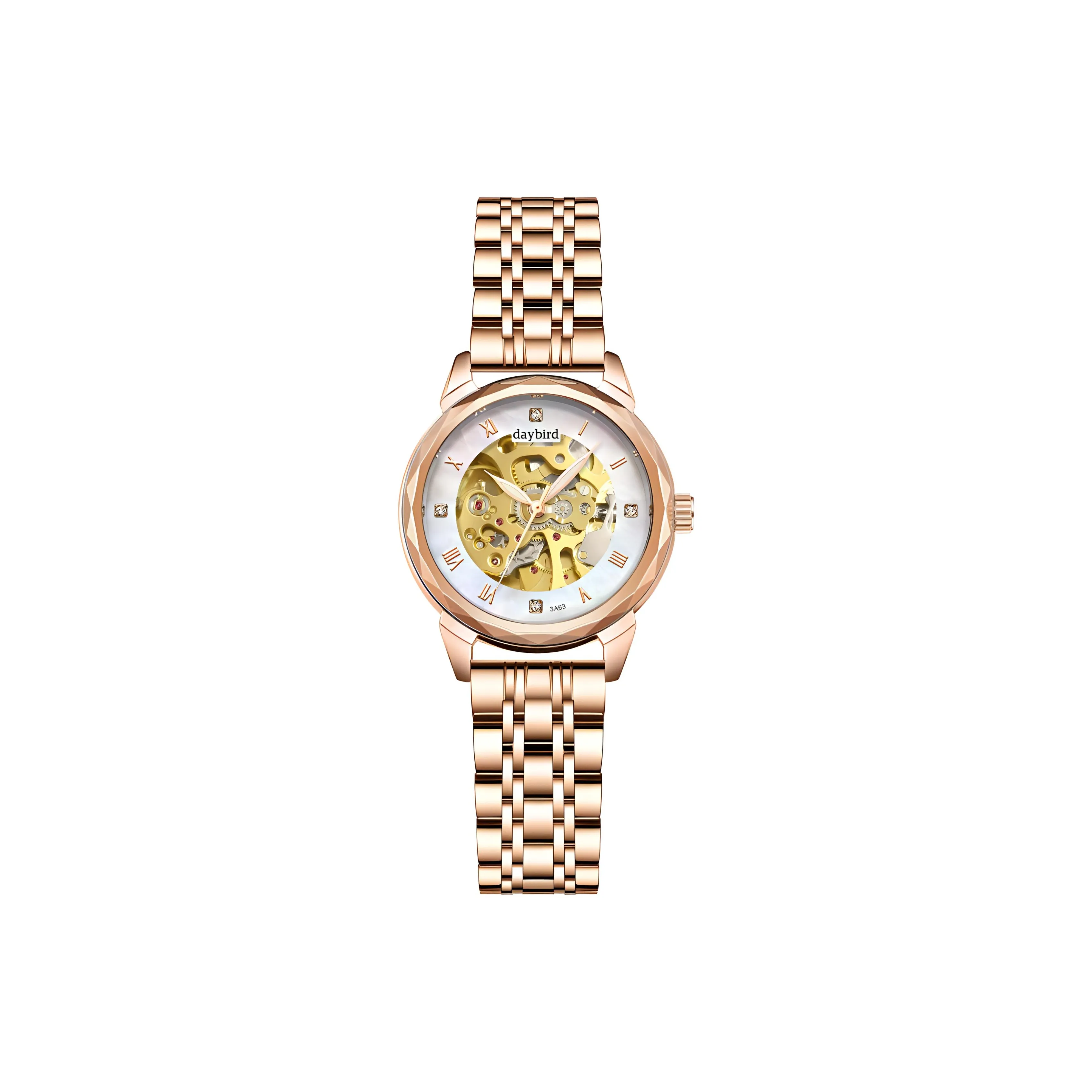 DAYBIRD Automatic Mechanical Movement Watch Women's Watch Cut Out Dial