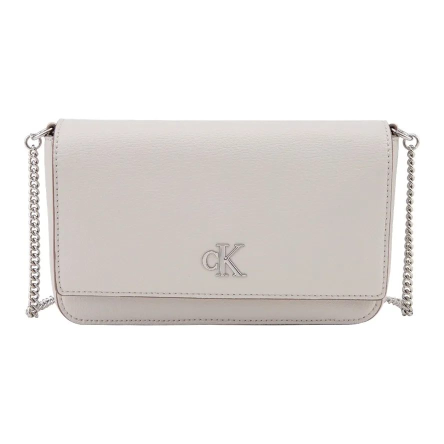 Calvin Klein Синтетический материал Сумка через плечо Средний Женский Лунно-белый