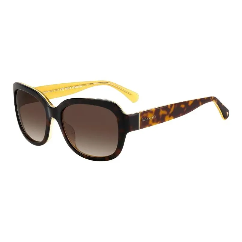 Kate Spade Acetate Oval Sunglasses Women's Brown