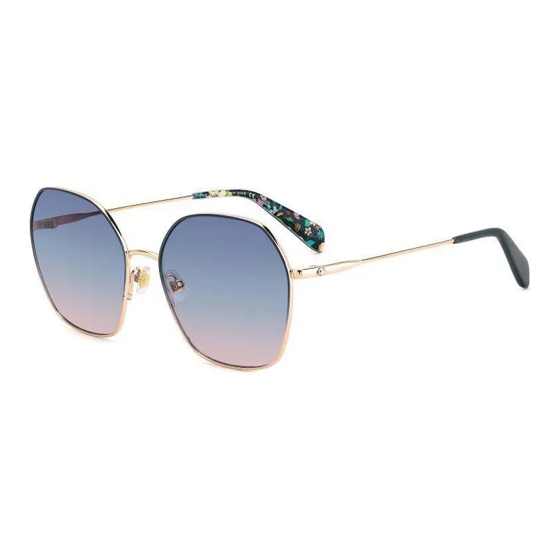 Kate Spade Metal Irregular Shape Sunglasses Women's Gold