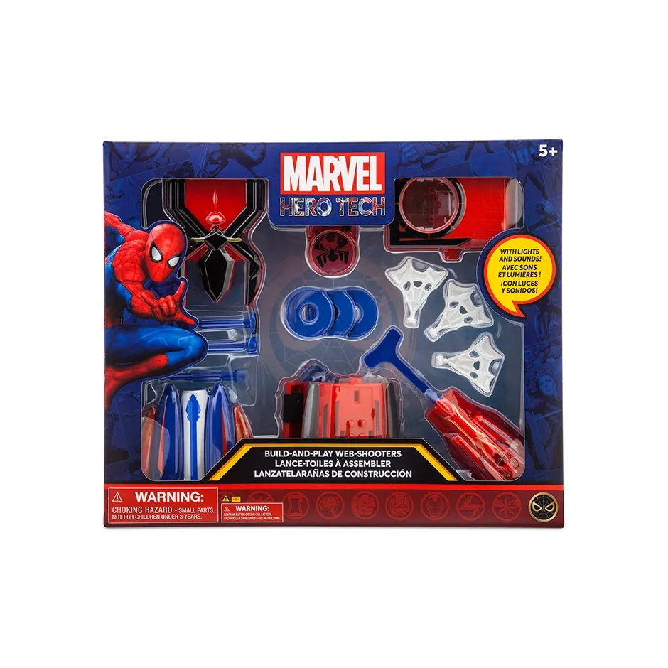 Disney x Marvel Игрушки для строительства Spider Man Web Пусковая игрушка