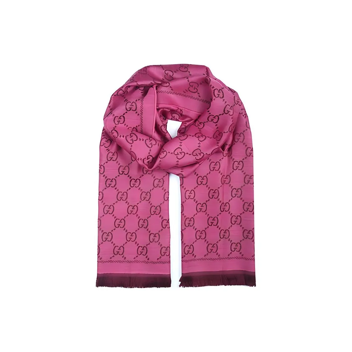 GUCCI Вязаные шарфы Женские Розовый Красный