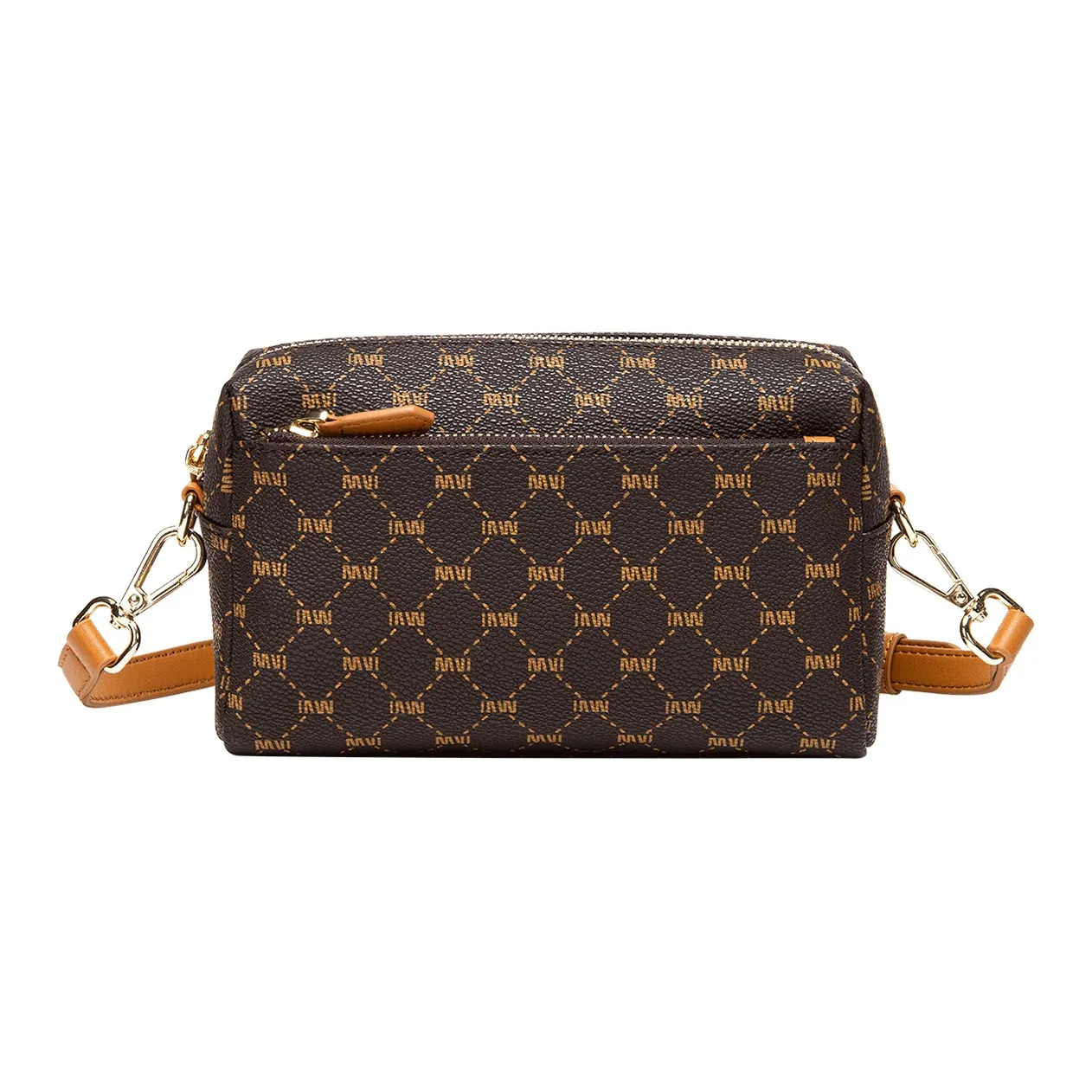 SEPTWOLVES Искусственная кожа Сумка через плечо для мобильного телефона Средний Женский Кофейный