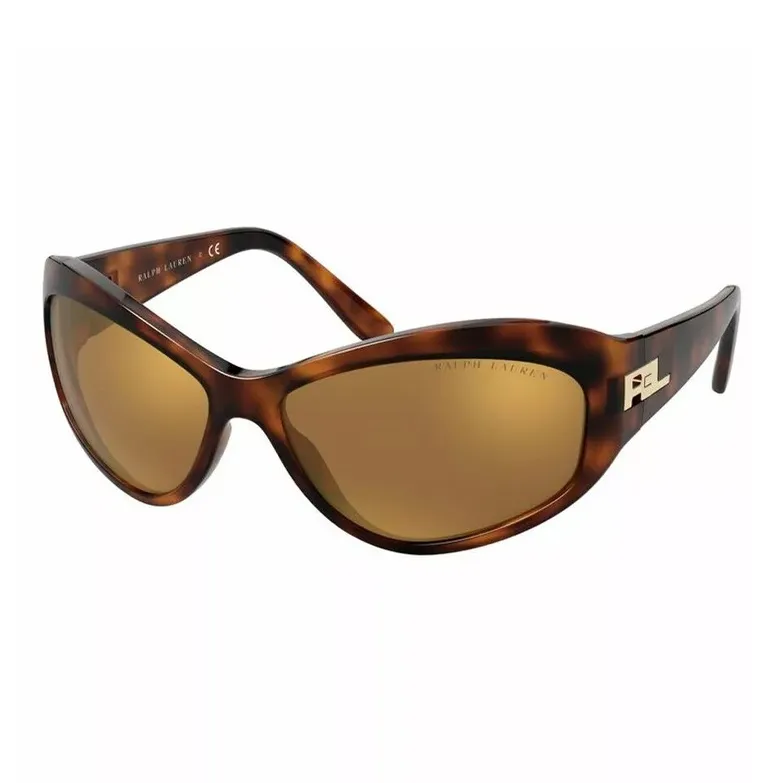 Ralph Lauren Resin Irregular Shape Sunglasses Women's Tortoiseshell