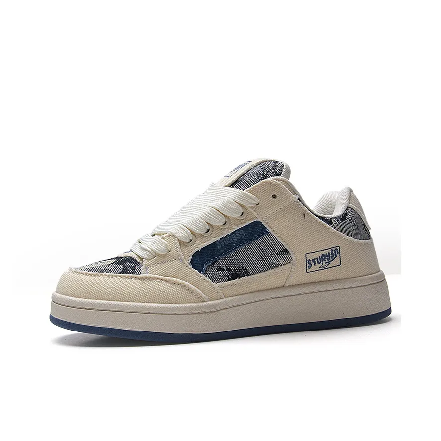 STUR YSN Низкие кроссовки для скейтбординга унисекс джинсово-синий цвет