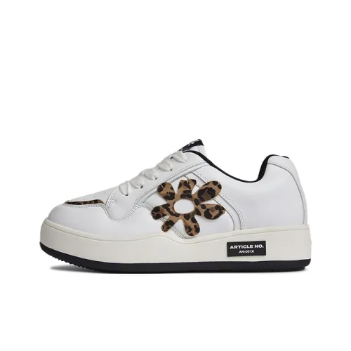 ARTICLE NO. Кроссовки для скейтбординга Low Top Леопардовый принт и Белый Унисекс
