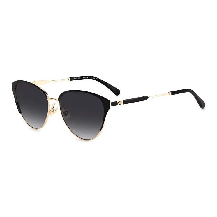 Kate Spade Metal Irregular Shape Sunglasses Women's Black