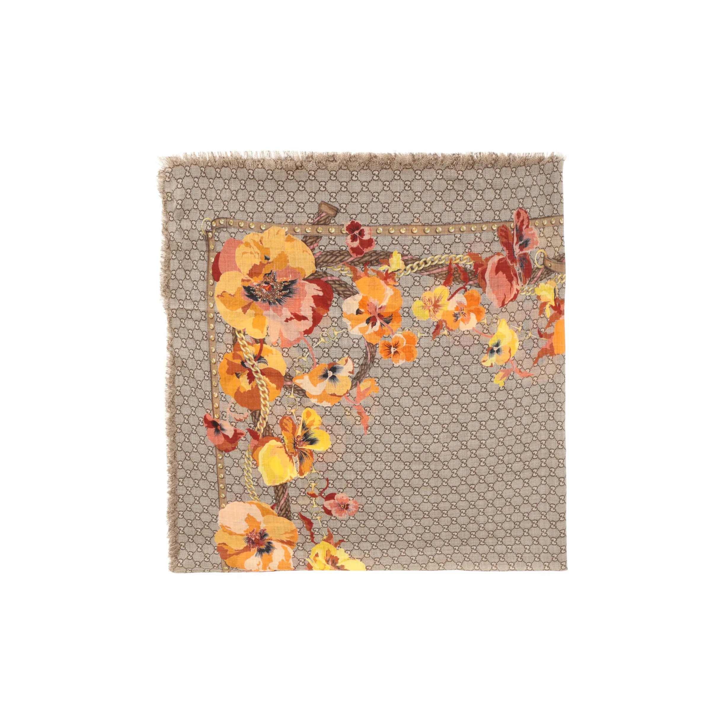 GUCCI Original GG Knit Scarves Women's