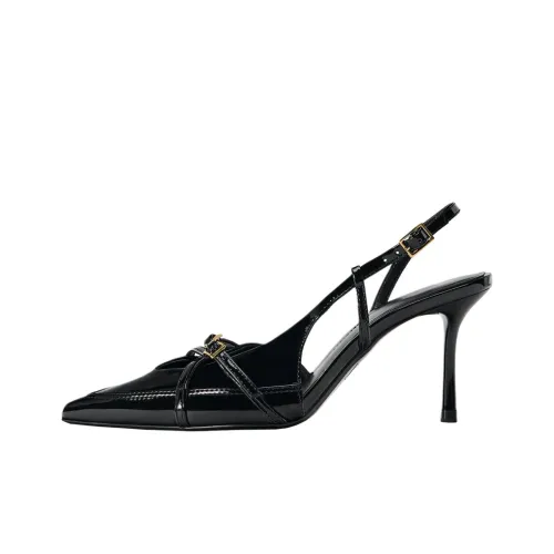 ZARA Высокие каблуки Черные Женские