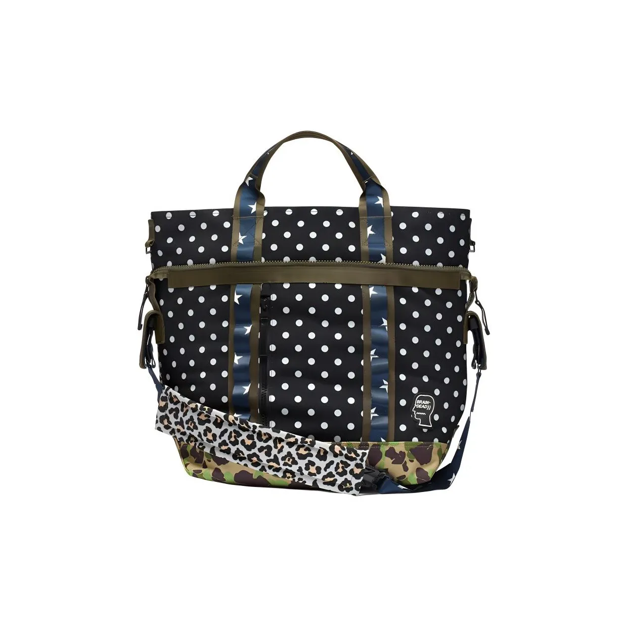 Конверс Холст Сумка Сумка Обычная Унисекс Конверс Черная