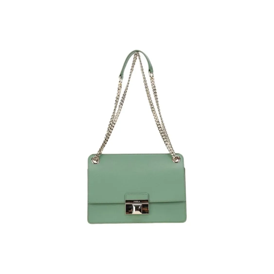 Furla Сумка через плечо из коровьей кожи маленькая женская цвет тимьян зеленый