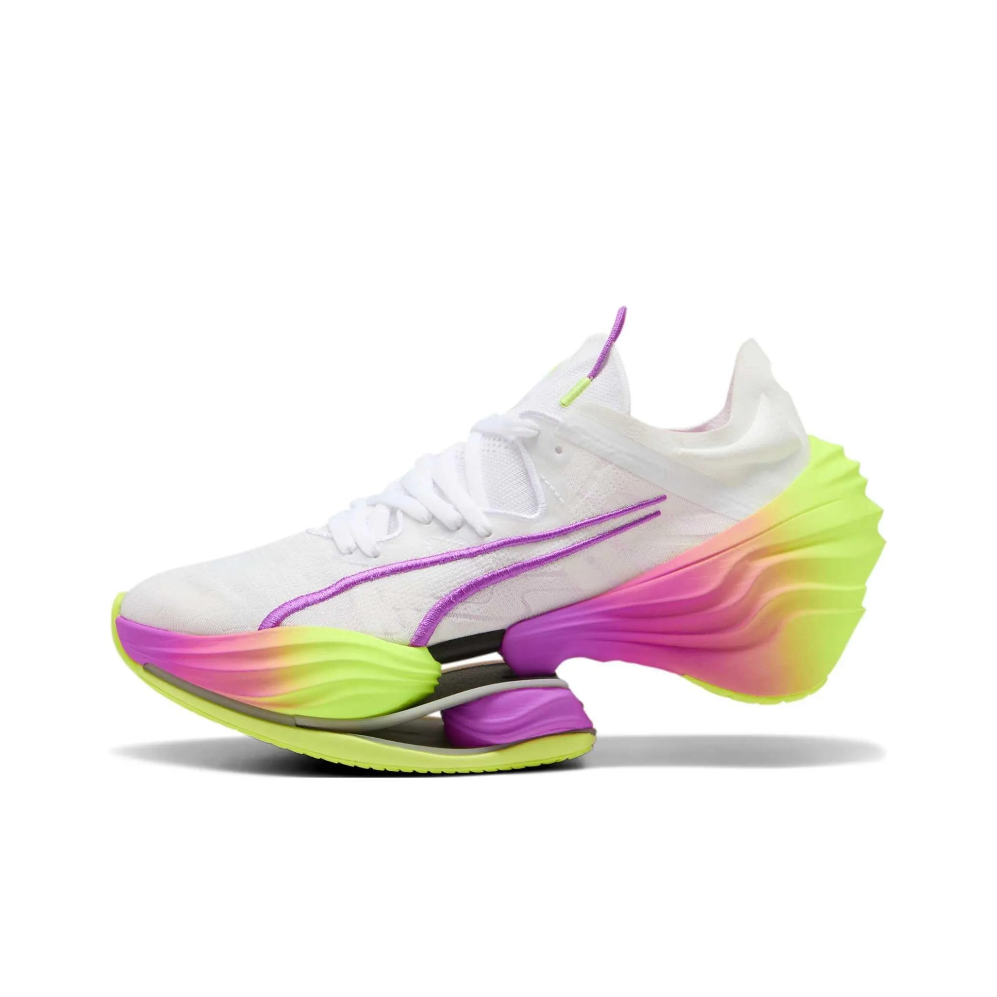 PUMA Устойчивые к истиранию низкие топы Повседневная беговая обувь Женская Белая