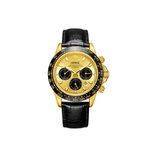 HIPINE Механический Movement Мужские Explore Home Series Часы 42 мм Золотые
