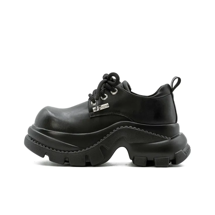 Little Sue Niche Design, Trendy Versatile, Vintage, Platform Small Leather Shoes Casual Single Shoes Women's