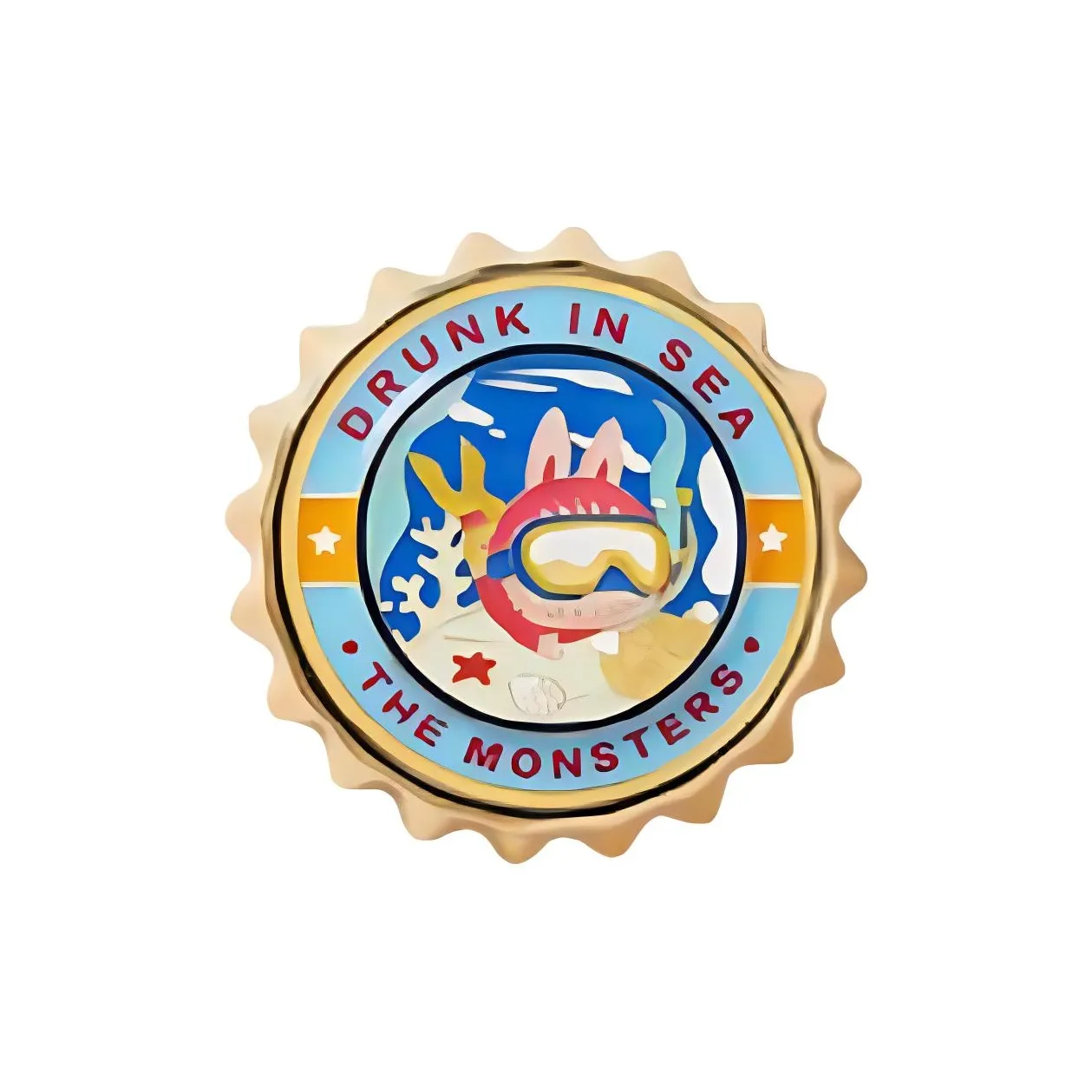 POP MART Коллаборация Edition LABUBU Drunk In Любовь AT Seaside Счастье Diving Trend Based Products