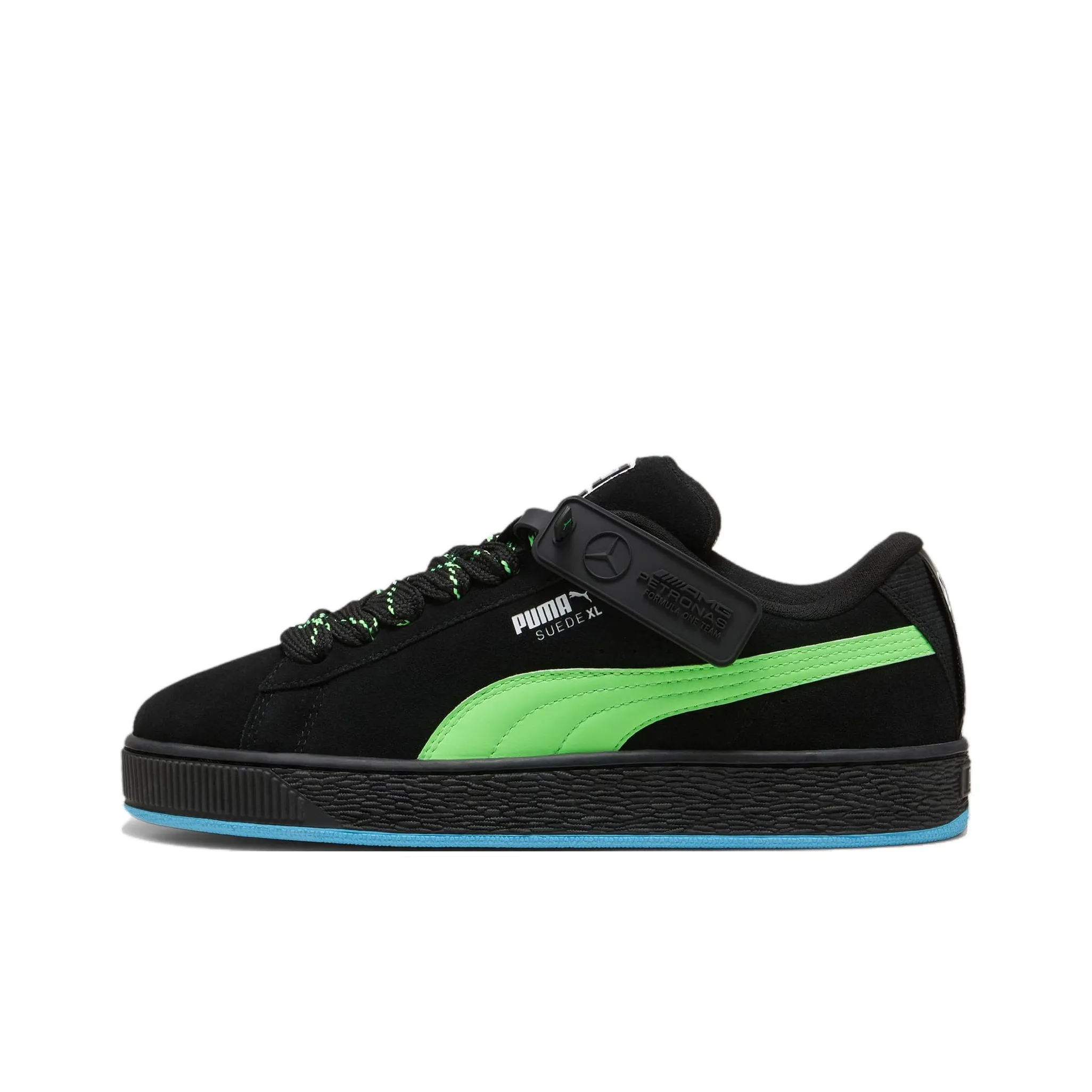 PUMA Mercedes AMG Petronas F1® Anti Slip Wear Resistant Low Top Skateboard Shoes Unisex Black