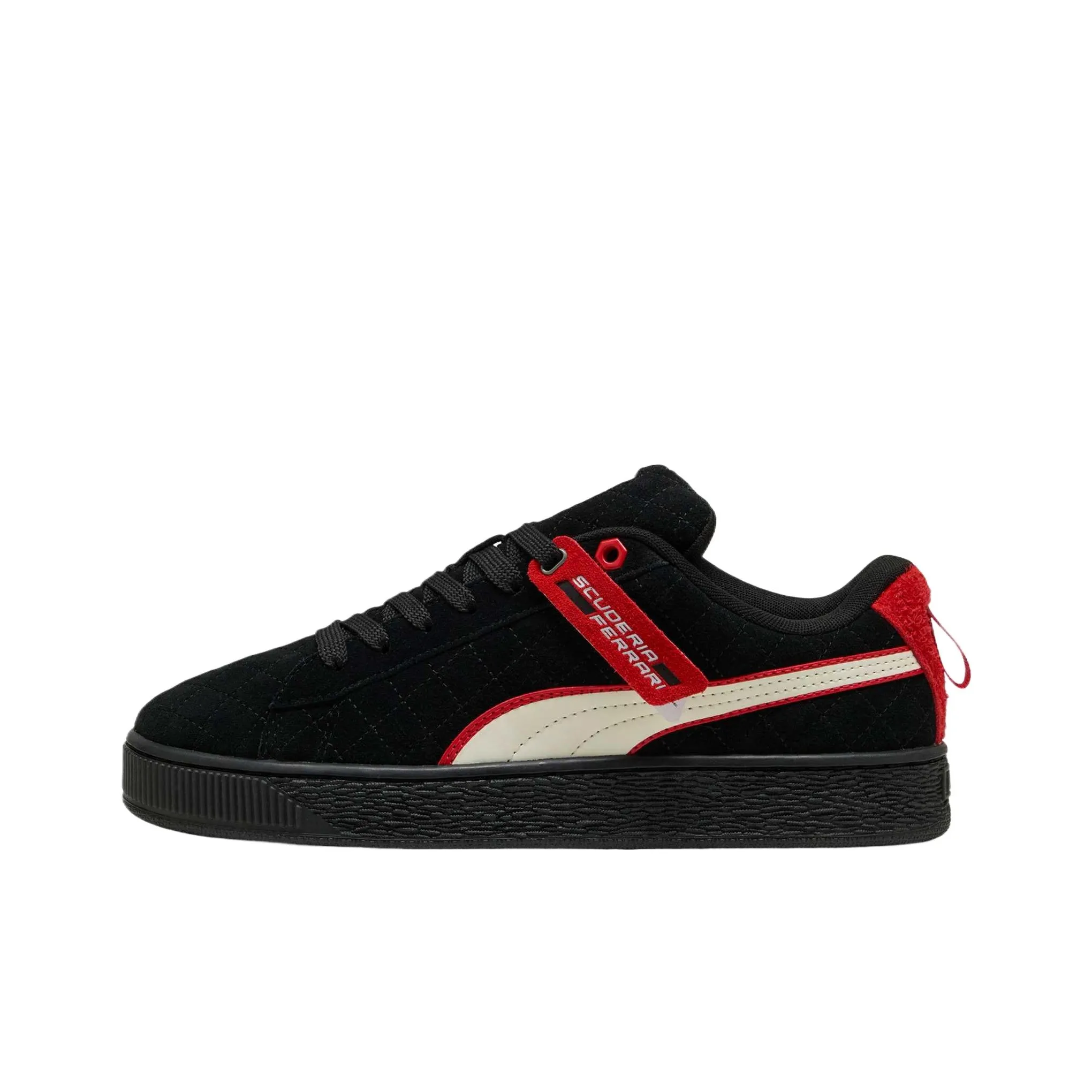 Ferrari x PUMA Suede XL Wear Resistant Low Top Skateboard Shoes Unisex Black
