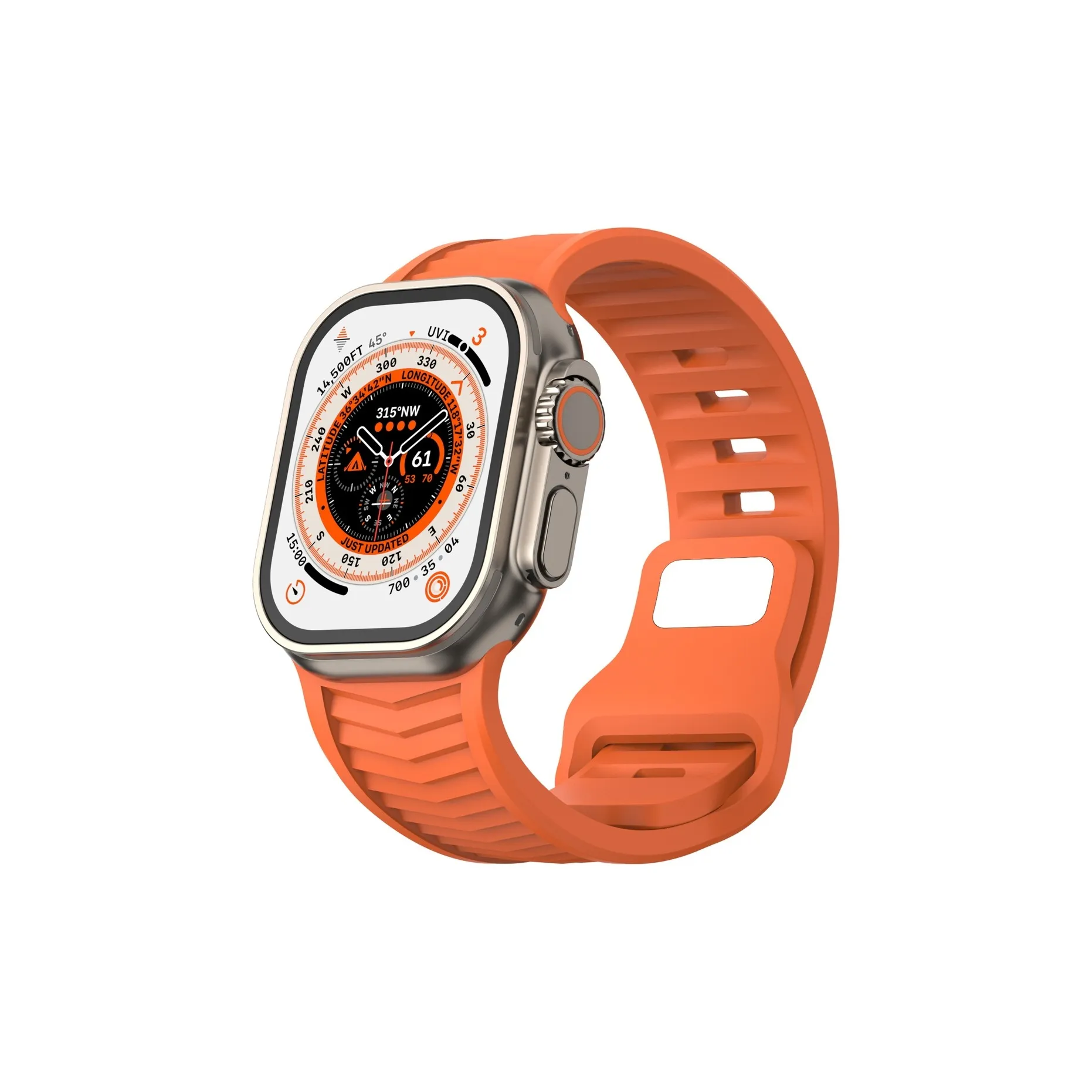 MSSM Watch Band Apple Compatibility 44mm Silicone Material