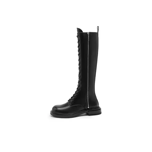 CERRUTI 1881 Женские высокие сапоги, черного цвета, с высоким каблуком