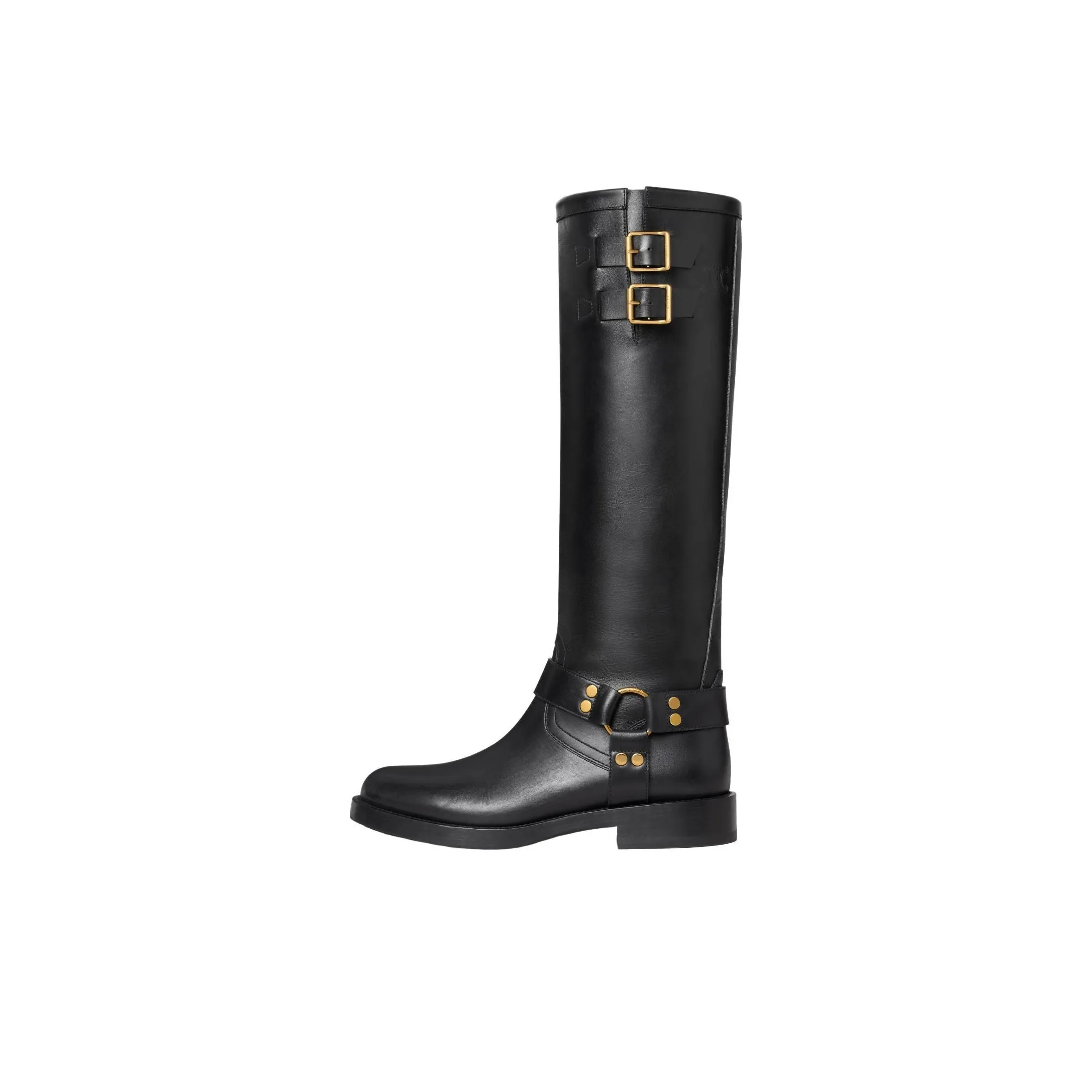 CELINE Knee high Boots 3.5cm Women's Black