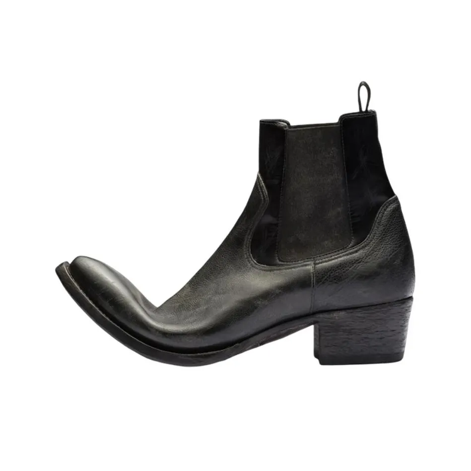 PRADA Wizard Boots Short Chelsea Boots 4cm Men's Black