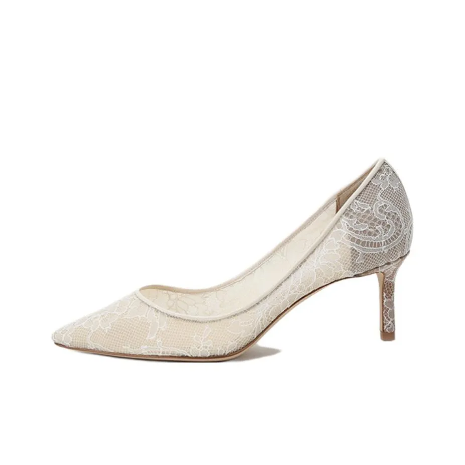Jimmy Choo ROMY Slim Heel High Heels 6cm Women's Ivory White