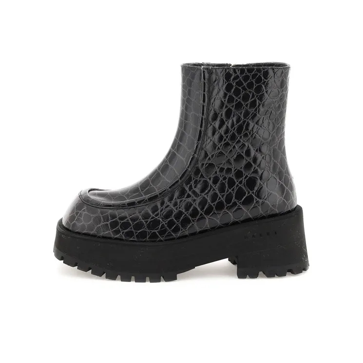 MARNI Chelsea Side Zip Platform Boots Women's