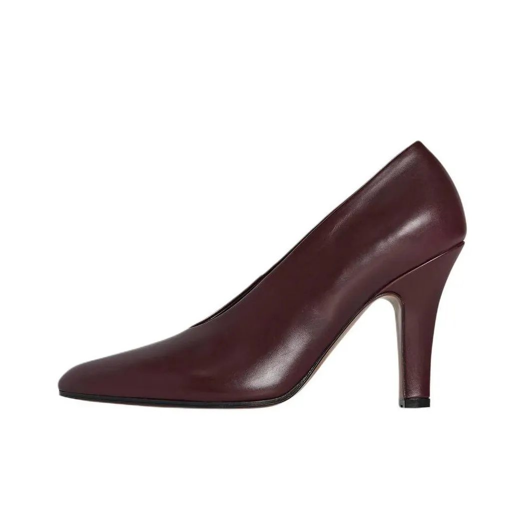 THE ROW Prudens Slim Heel High Heels 8.9cm Women's Deep Eggplant Purple