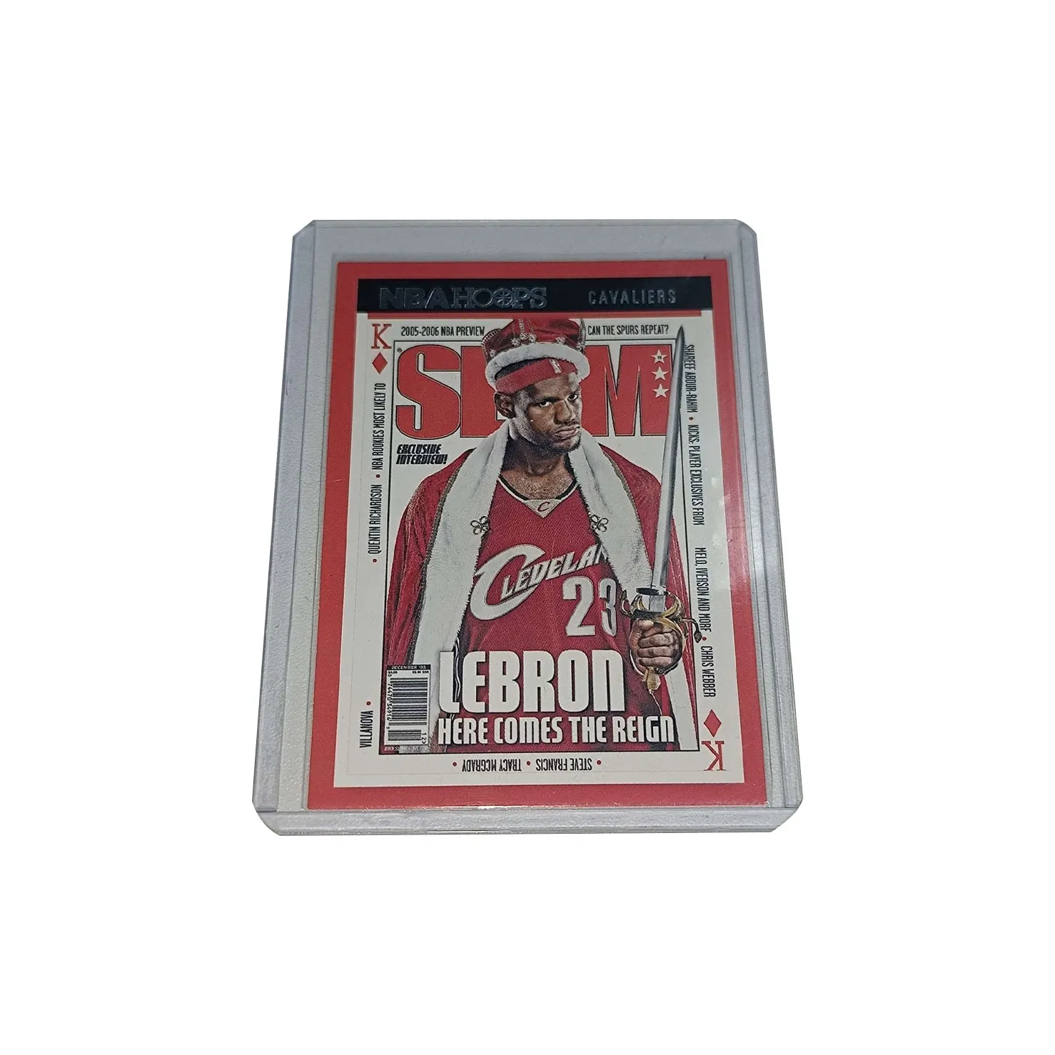 PANINI NBA Hoops LeBron James Limited Edition Teca SLAM. Cover Magazine LeBron James Basketball Card Sports Cards 1 Pc