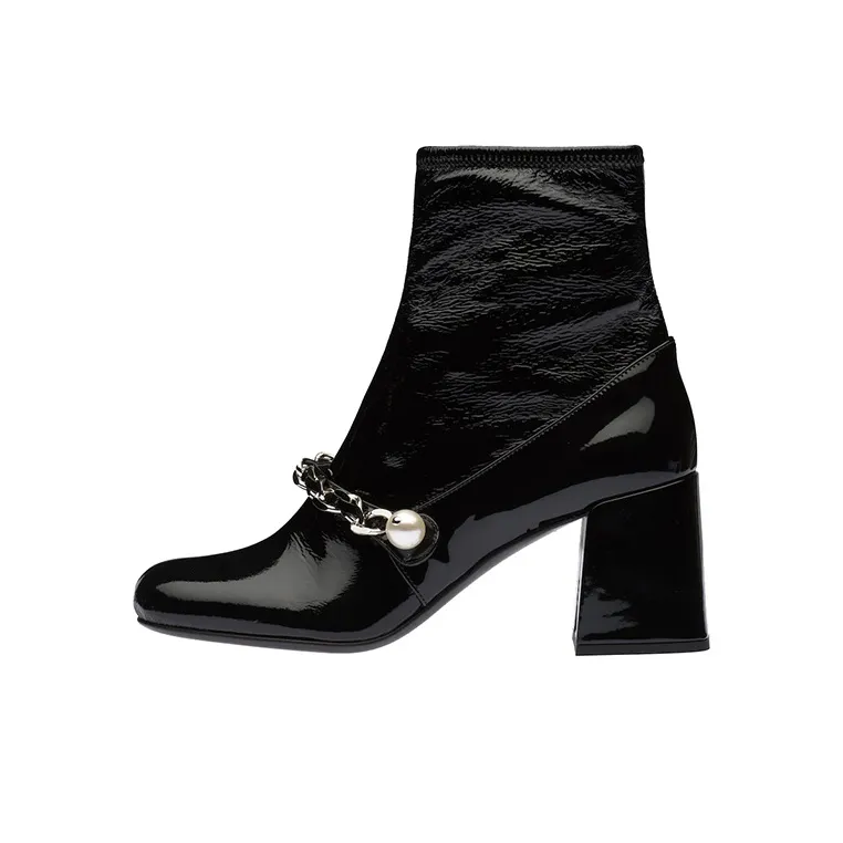MIU MIU Naplak Ankle Boots Women's Black