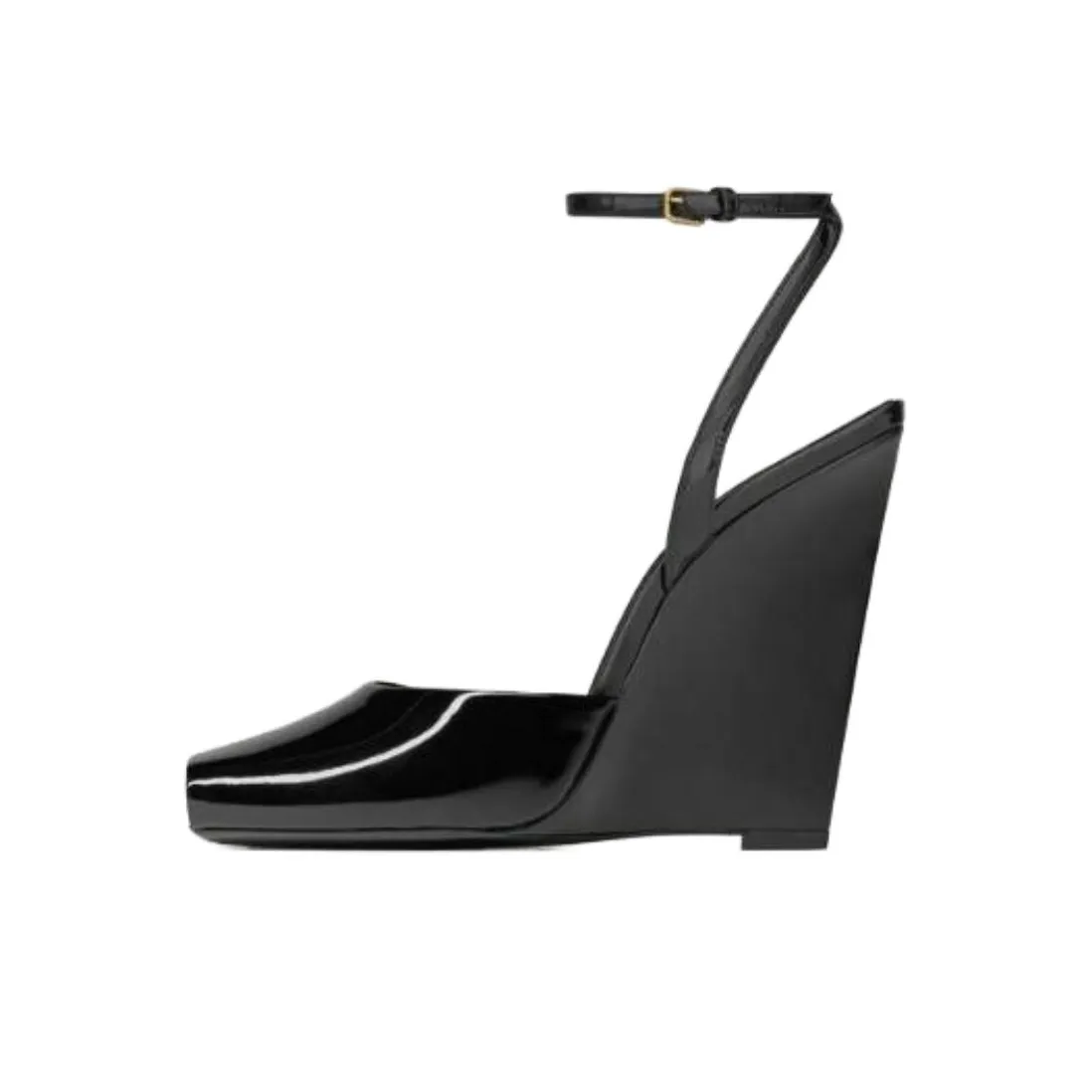 SAINT LAURENT La Scandale Wedge Sandals Women's