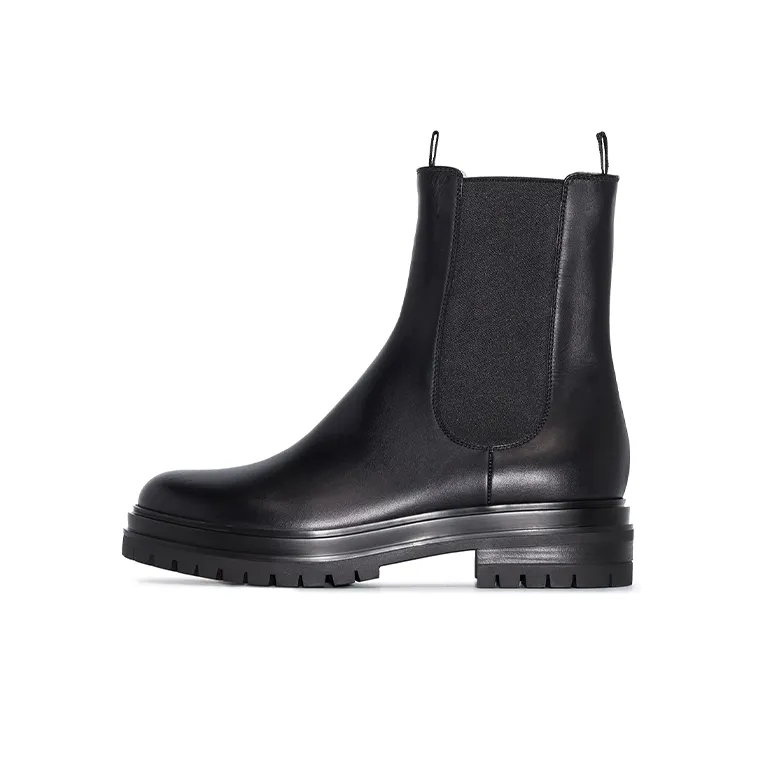 GIANVITO ROSSI Chester Leather Ankle Boots