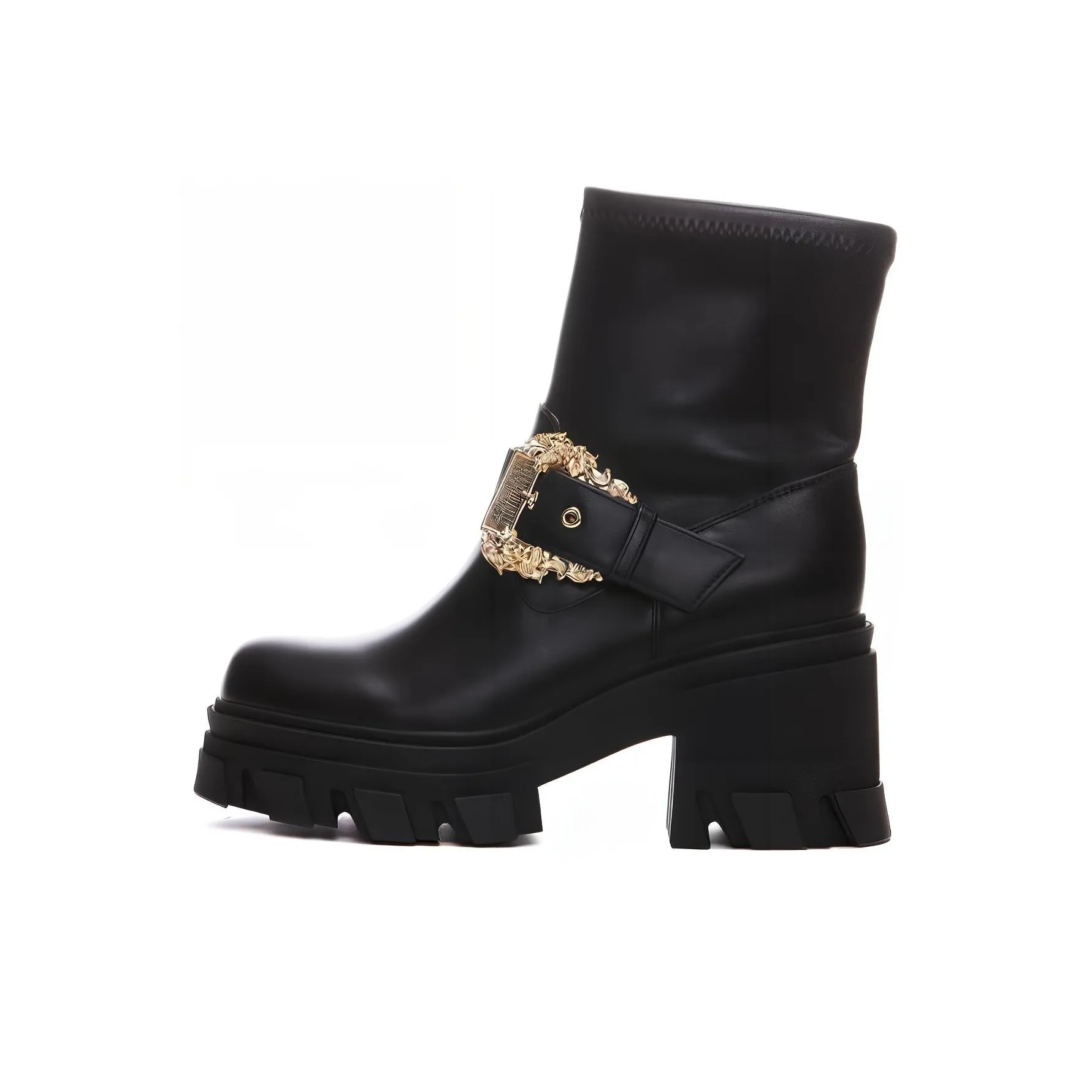 VERSACE JEANS Couture 75mm Decorative buckle Boots