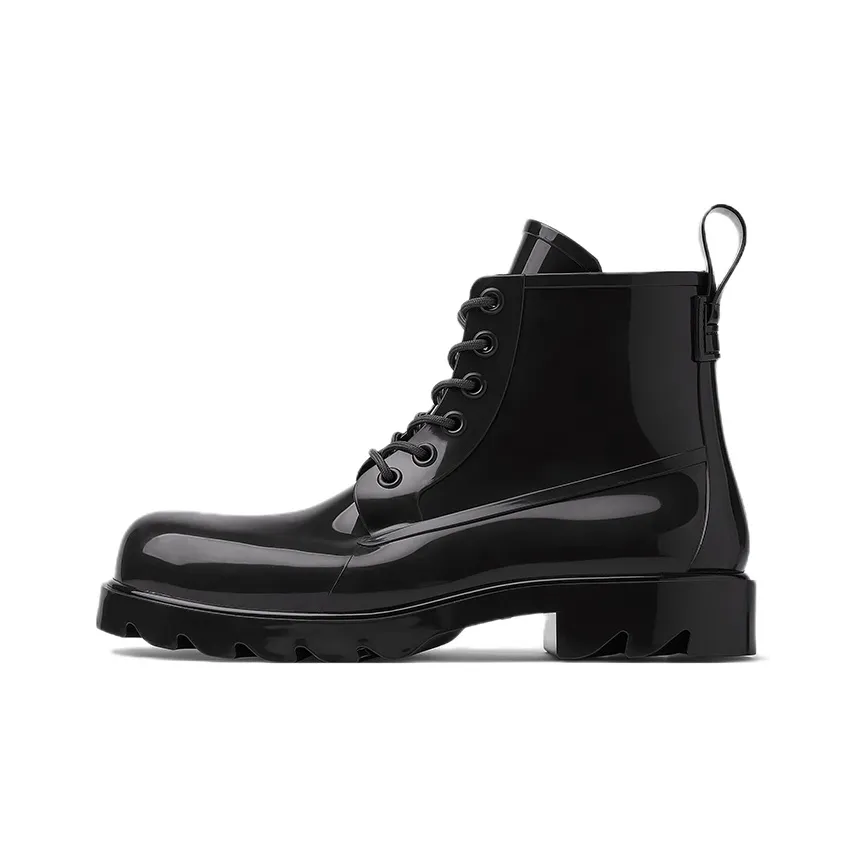 Bottega Veneta Round Toe Lace Up Boots Women's