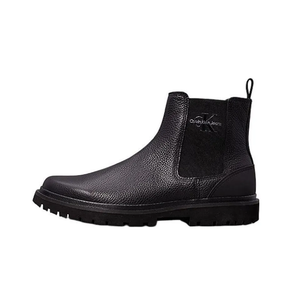 CKJ jakke calvin KLEIN JEANS Short Chelsea Boots 3cm Men's Black