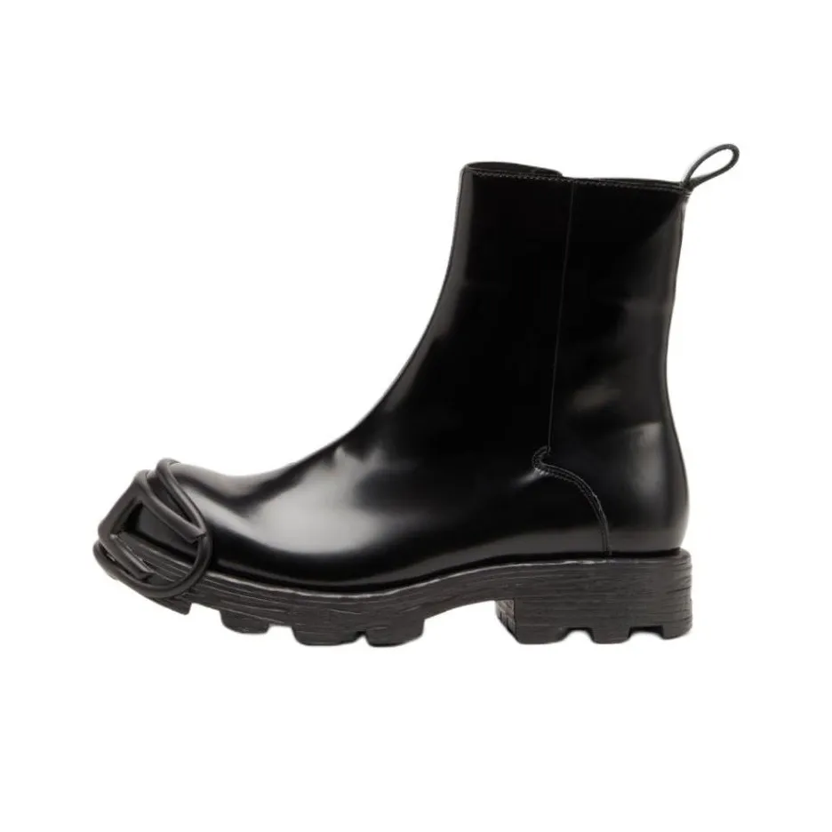 DIESEL D Hammer Round Toe Ankle Boots