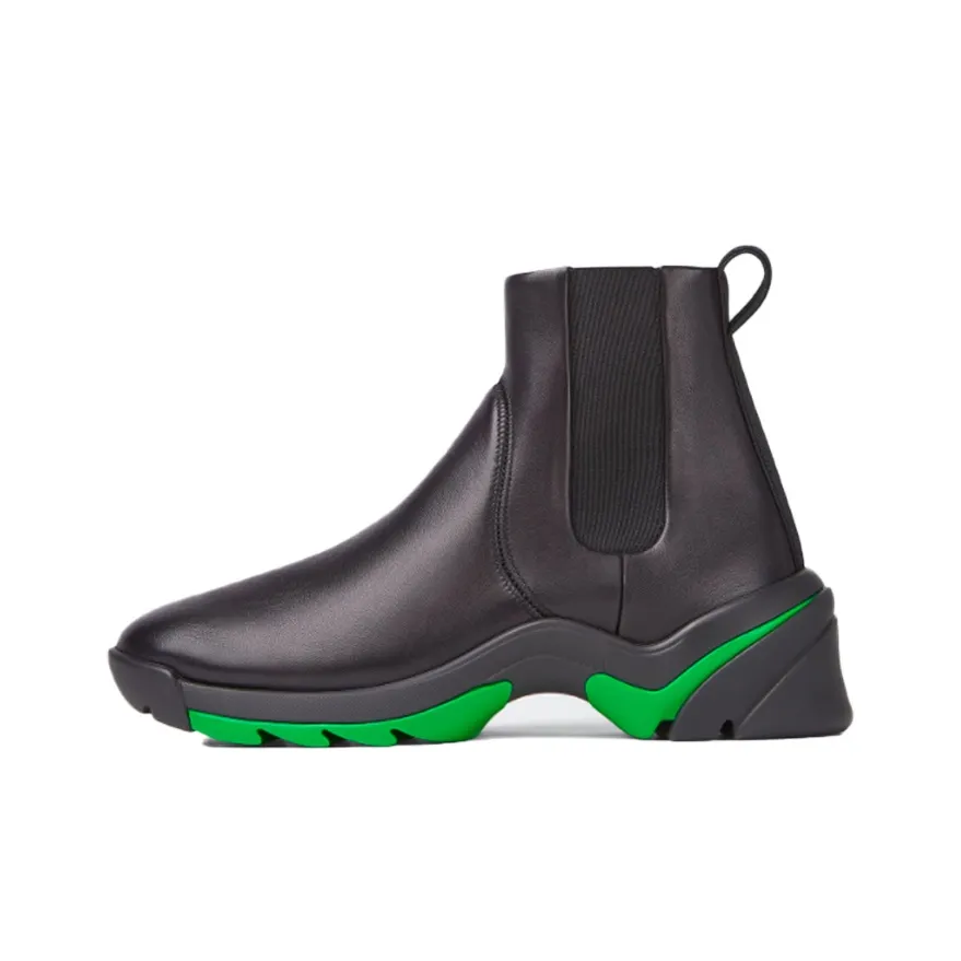Bottega Veneta Flash High Top Sneaker Black Green