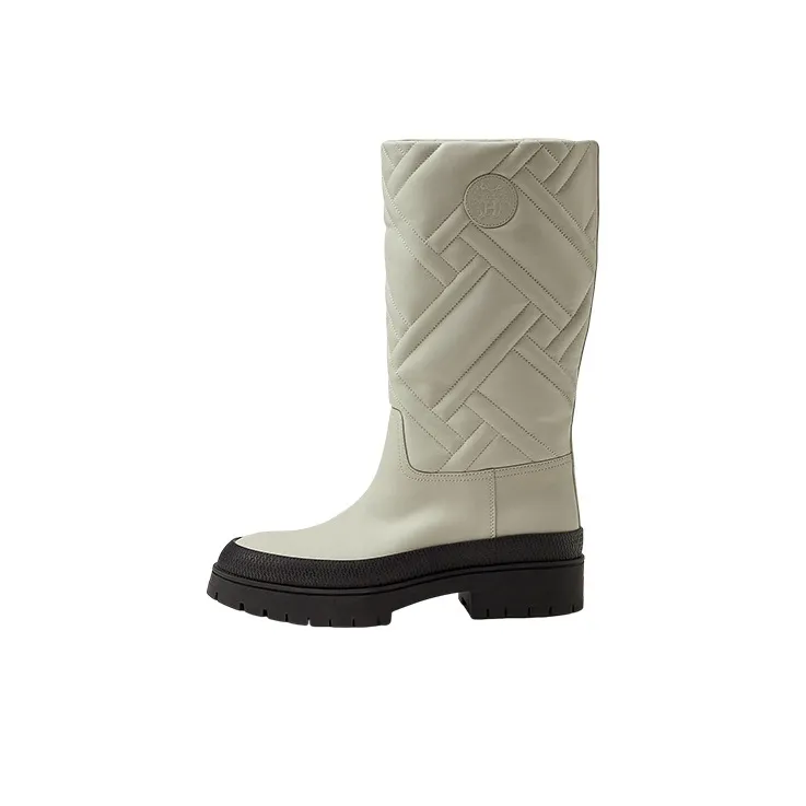 HERMES Fuji Knee high Boots Women
s Beige